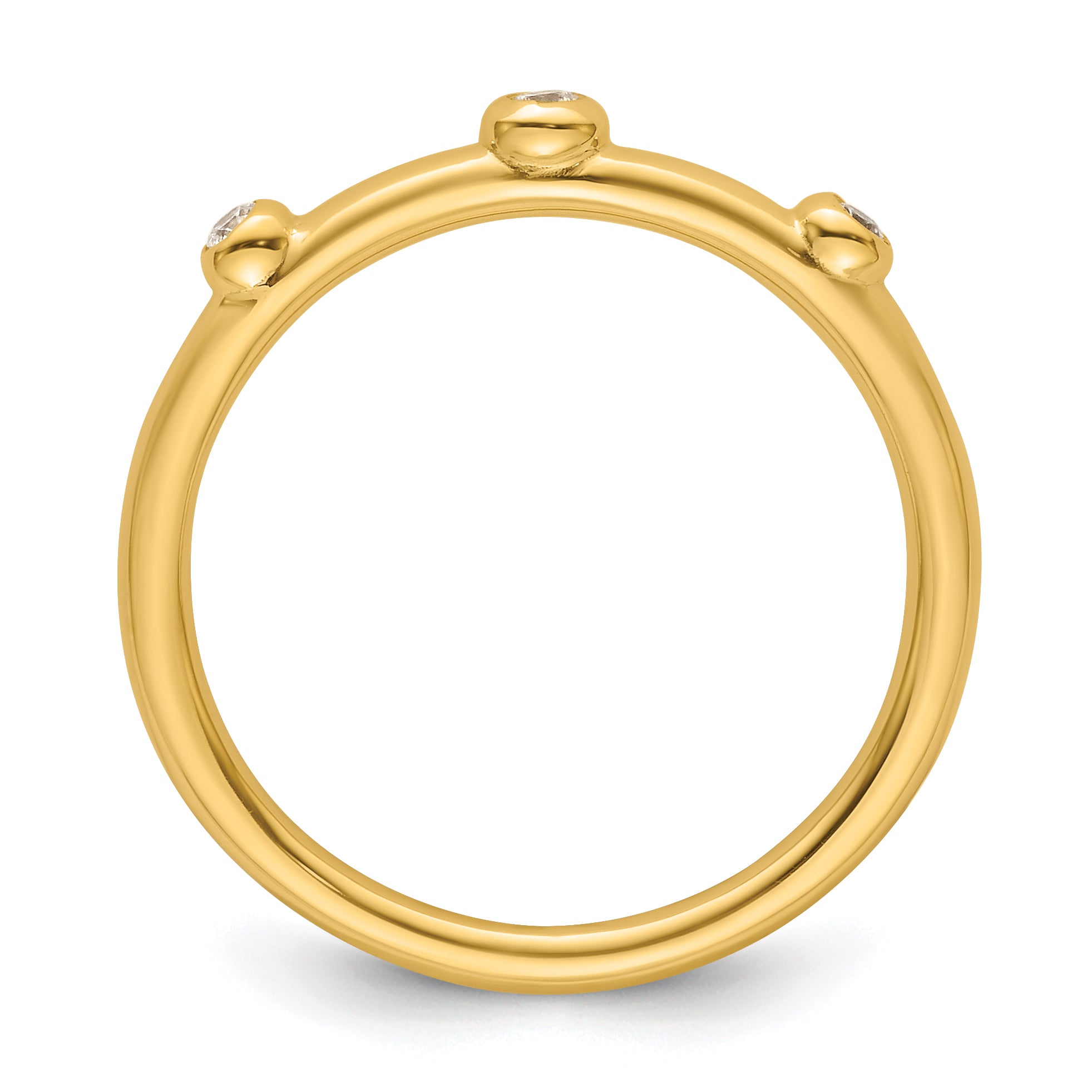 14k Stackable Expressions Diamond Ring Secondary image
