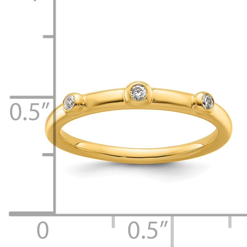 14k Stackable Expressions Diamond Ring