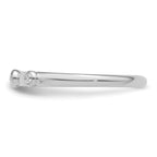14k White Gold Stackable Expressions Diamond Ring