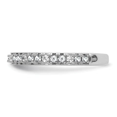 14k White Gold Stackable Expressions White Topaz and Dia. Ring