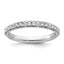 14k White Gold Stackable Expressions White Topaz and Dia. Ring