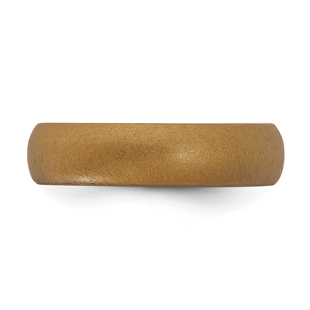 Silicone Bronze Metallic 5.7mm Domed Band