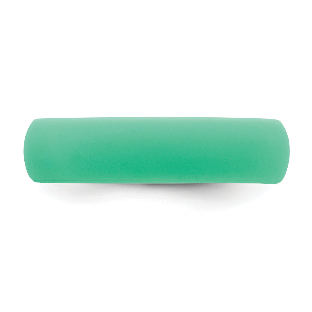 Silicone Mint Green 5.7mm Domed Band Size 9