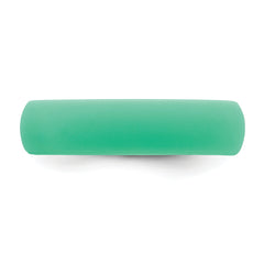 Silicone Mint Green 5.7mm Domed Band Size 9