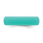 Silicone Sky Blue 5.7mm Domed Band Size 9