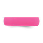Silicone Hot Pink 5.7mm Domed Band