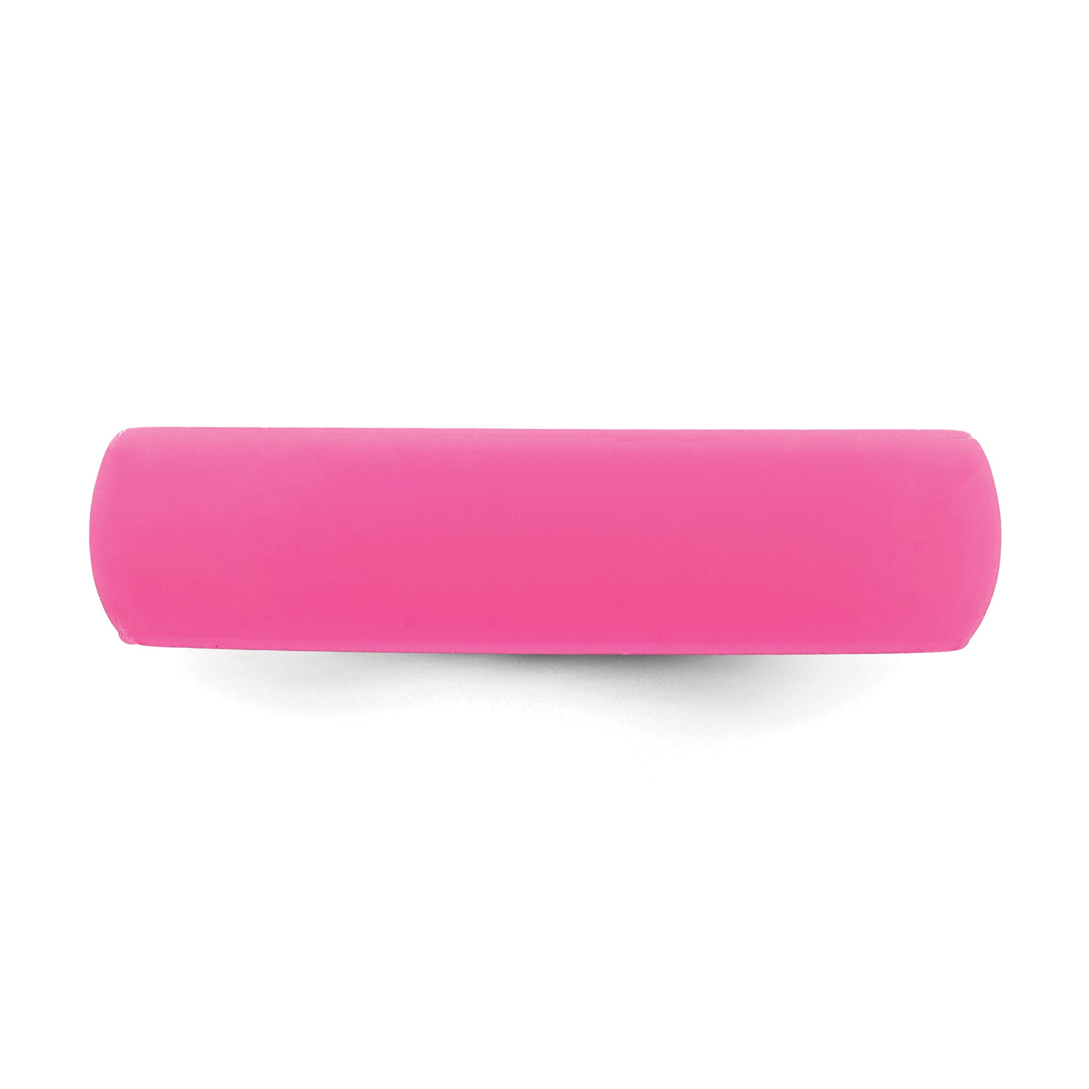 Silicone Hot Pink 5.7mm Domed Band Size 9