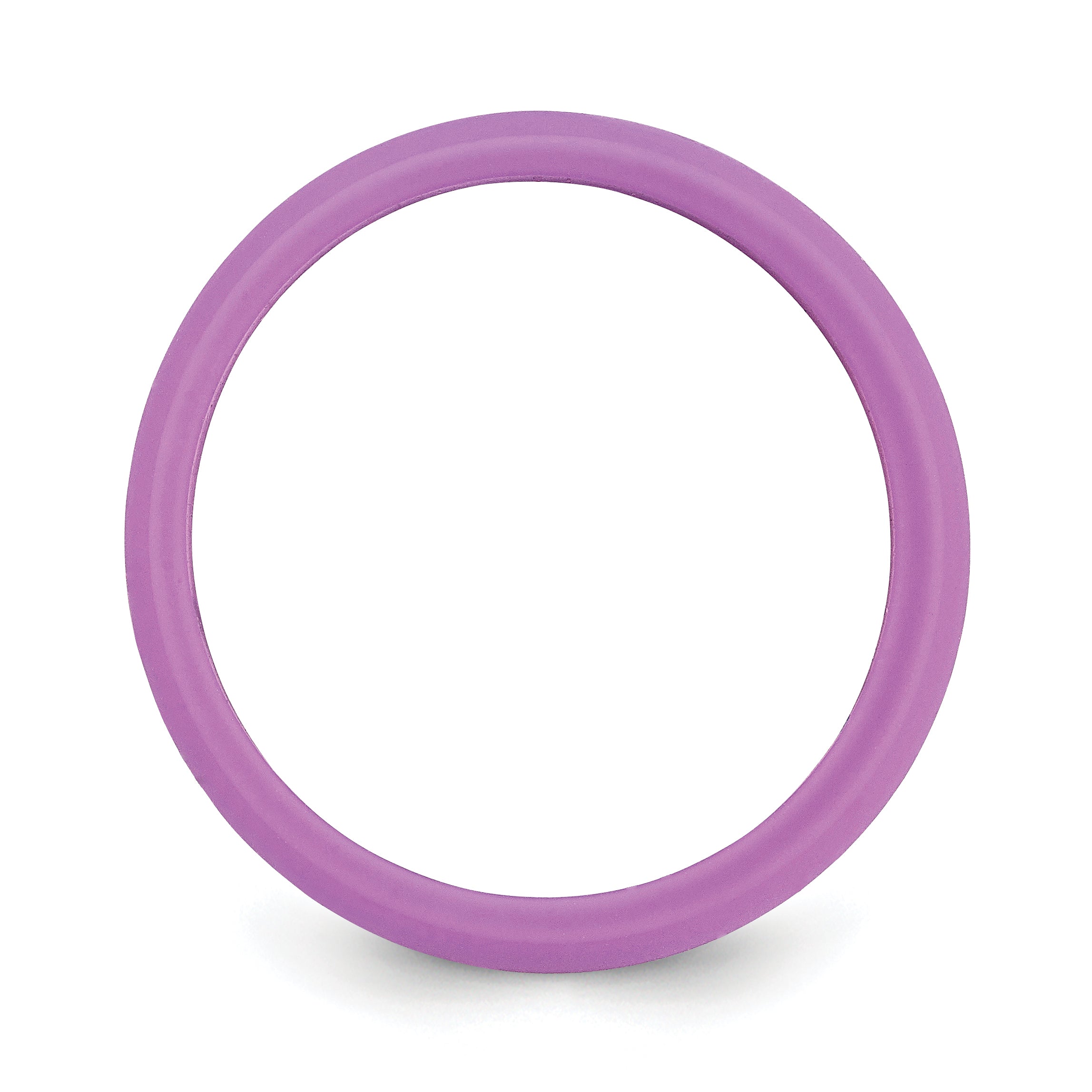 Silicone Purple 5.7mm Domed Band Size 9