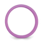 Silicone Purple 5.7mm Domed Band Size 9