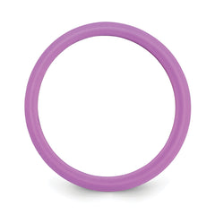 Silicone Purple 5.7mm Domed Band Size 9