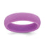 Silicone Purple 5.7mm Domed Band Size 9