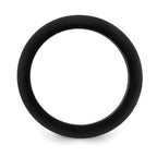 Silicone Black 8mm Domed Band