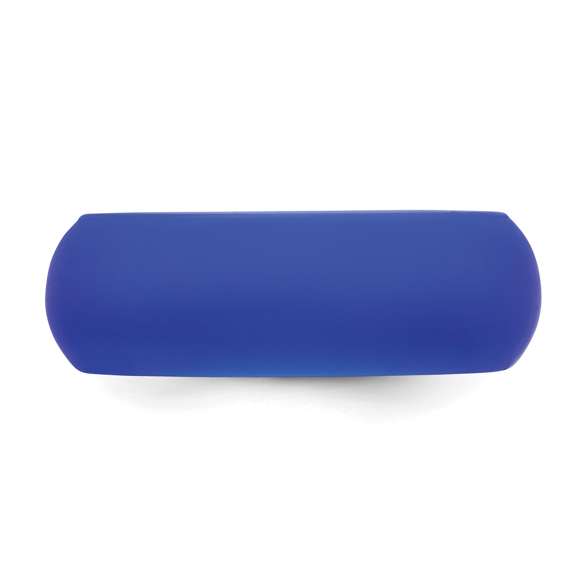 Silicone Blue 8mm Domed Band Size 9
