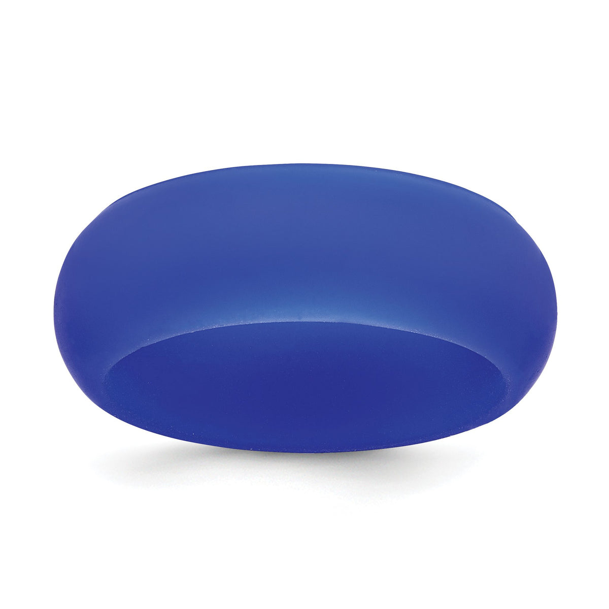 Domed Wedding Band in Blue Silicone, 8mm, Size 6–12 - Sophia Jewelers Main image