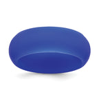 Silicone Blue 8mm Domed Band Size 9