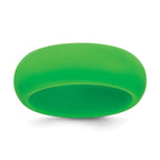 Silicone Green 8mm Domed Band Size 9