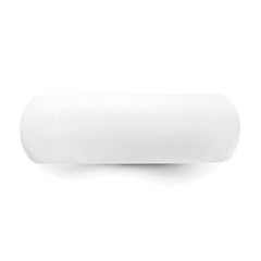 Silicone White 8mm Domed Band Size 9