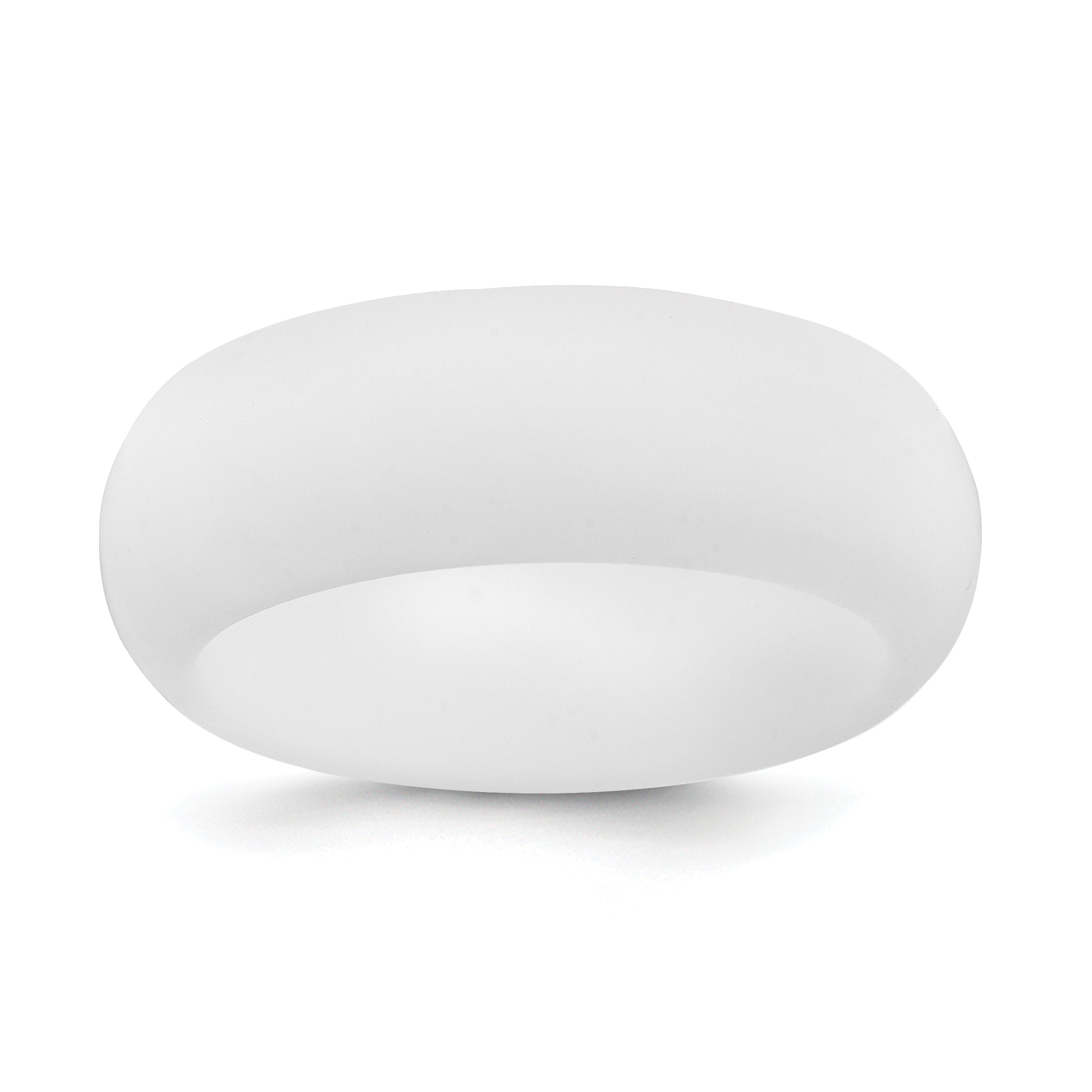 Silicone White 8mm Domed Band Size 9