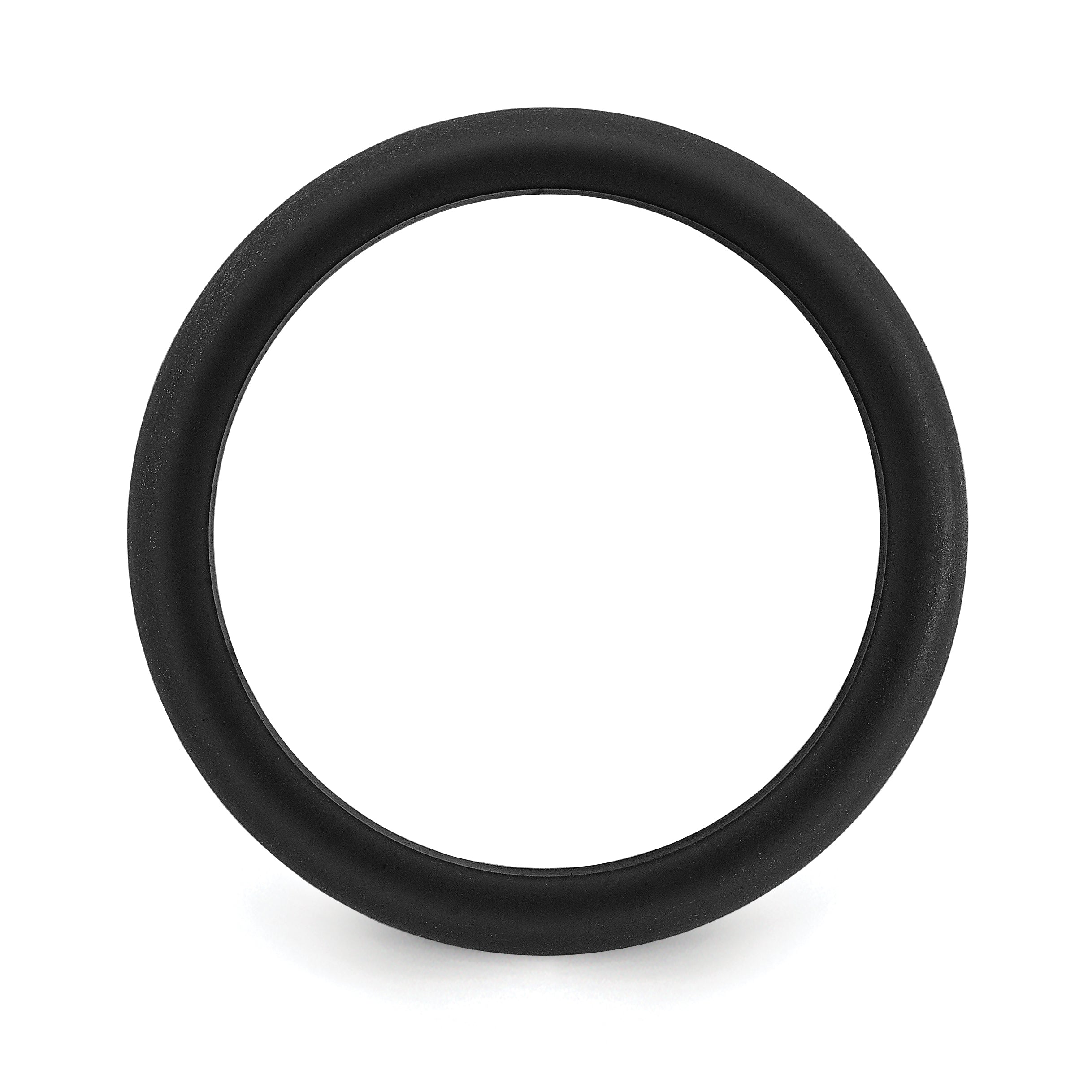 Domed Wedding Band in Black Silicone, 8.7mm Secondary image
