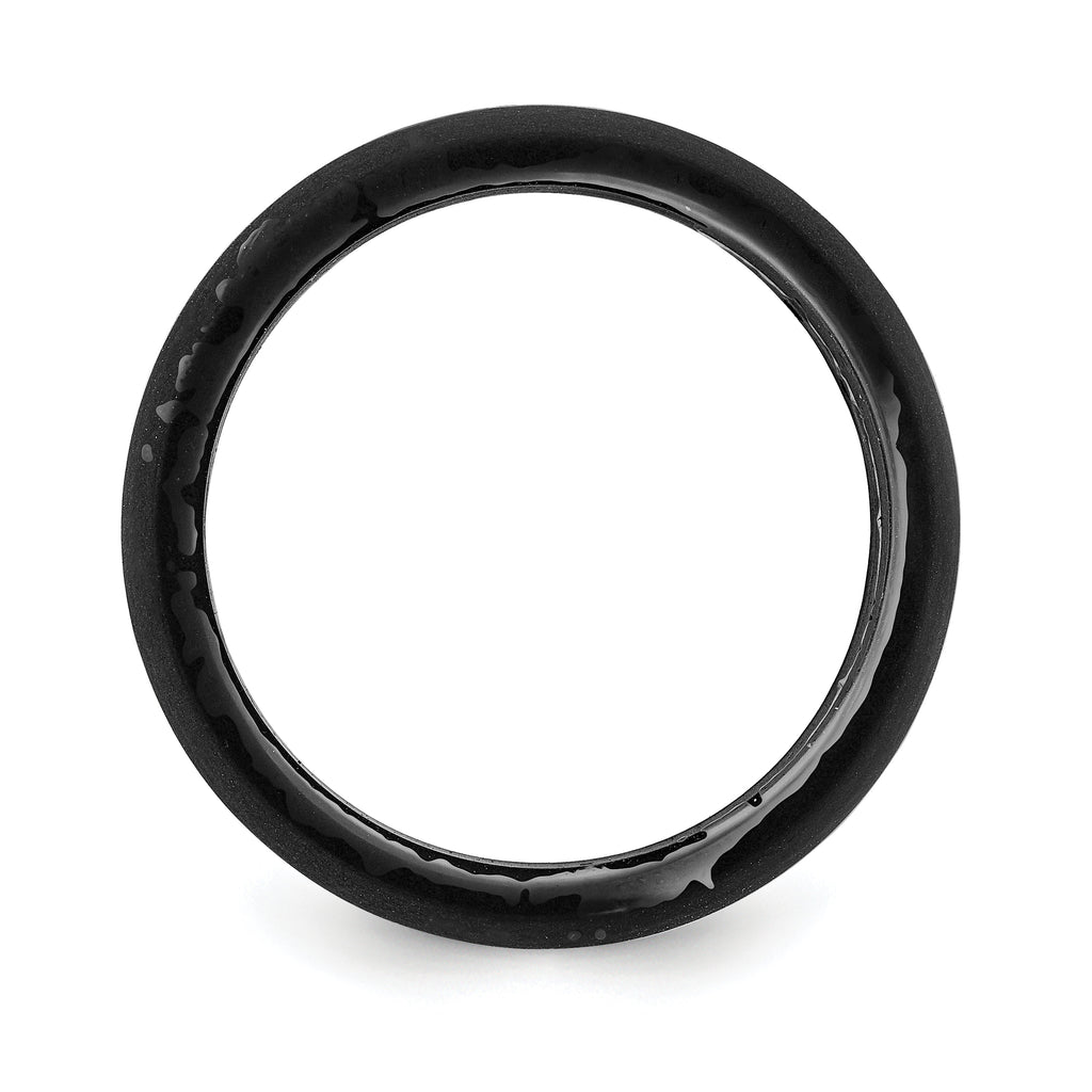 Silicone Black and Grey Camouflage 8.7mm Domed Band
