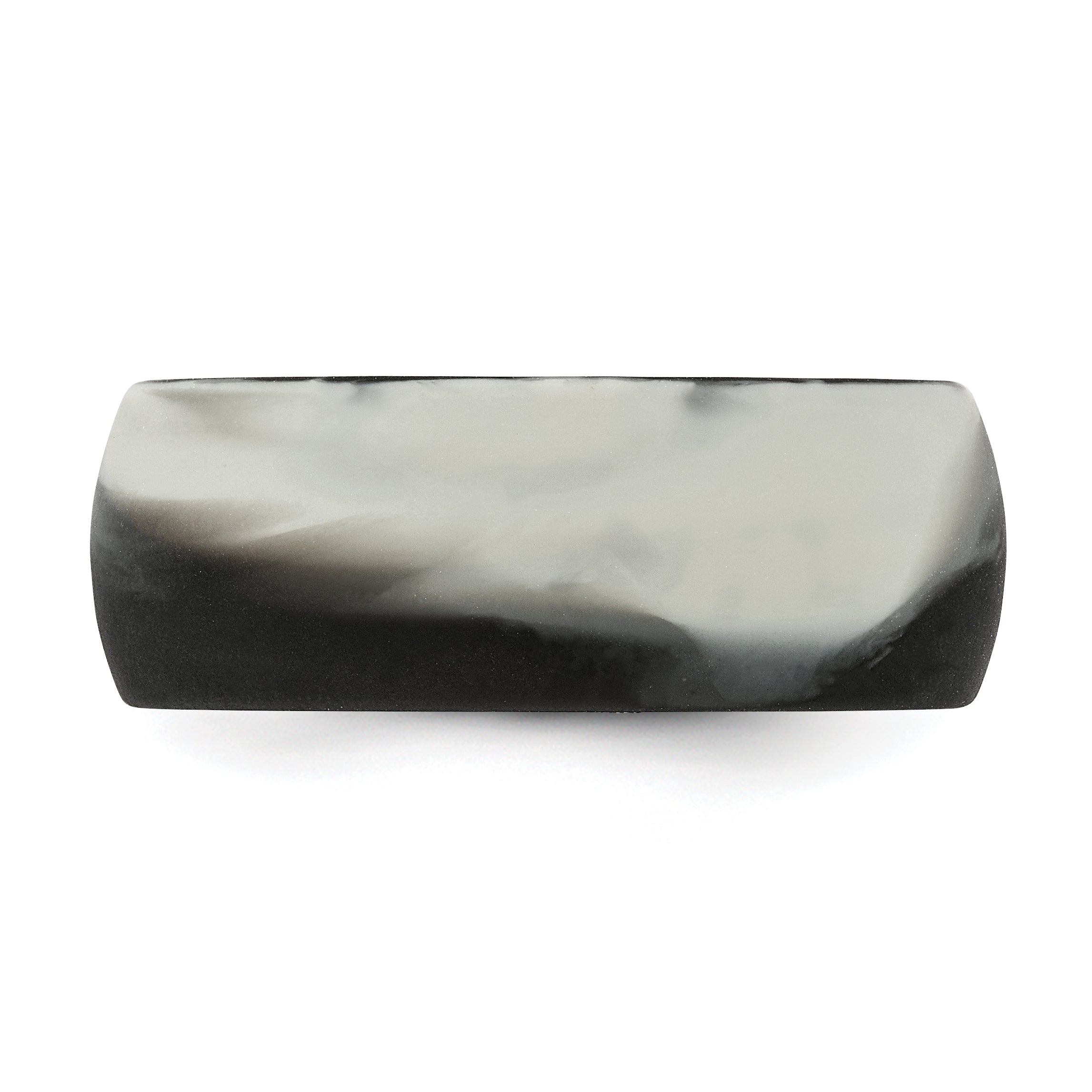 Silicone Black and Grey Camouflage 8.7mm Domed Band Size 9