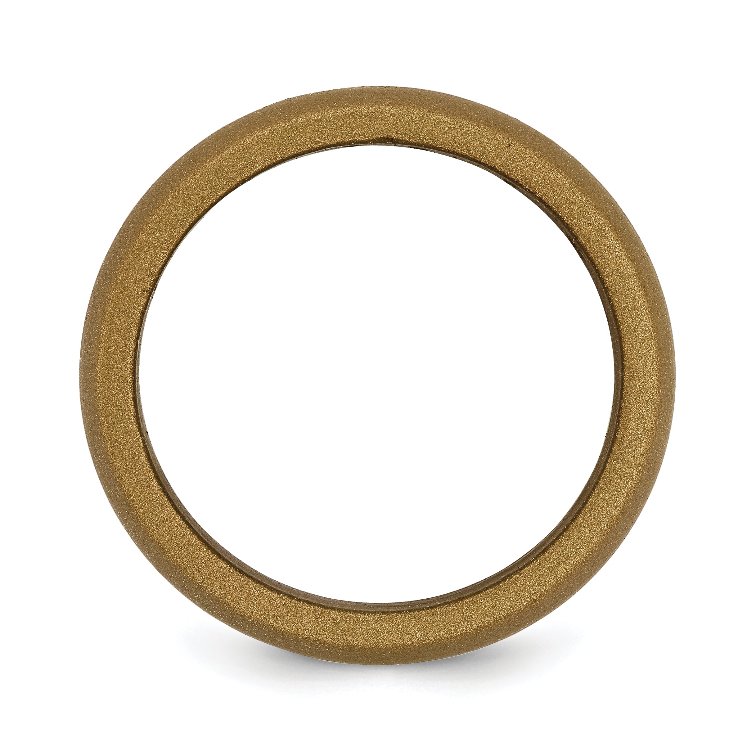 Silicone Bronze Metallic 8.7mm Domed Band Size 9