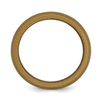 Silicone Bronze Metallic 8.7mm Domed Band Size 9