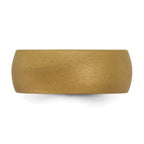 Silicone Bronze Metallic 8.7mm Domed Band Size 9