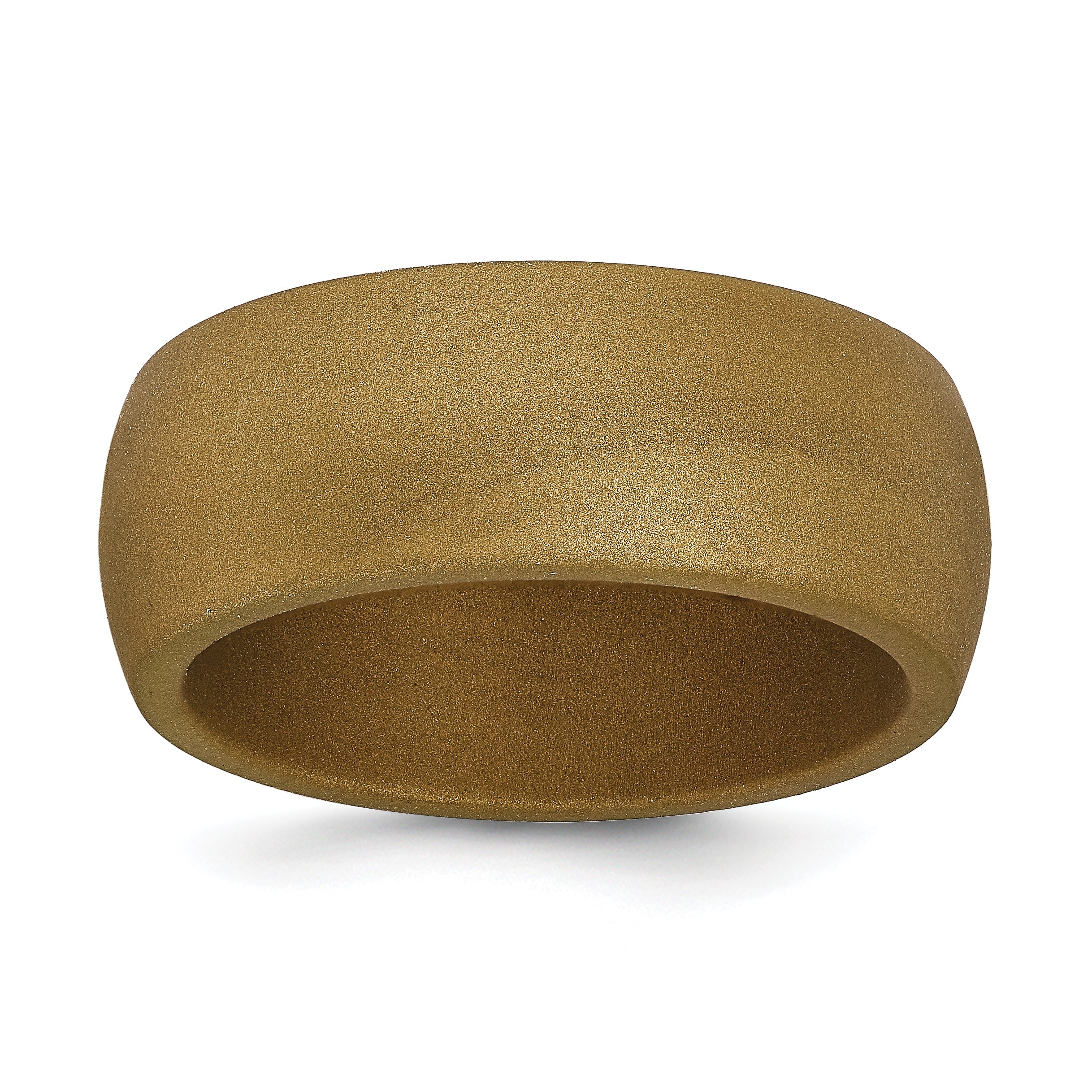 Silicone Bronze Metallic 8.7mm Domed Band Size 9