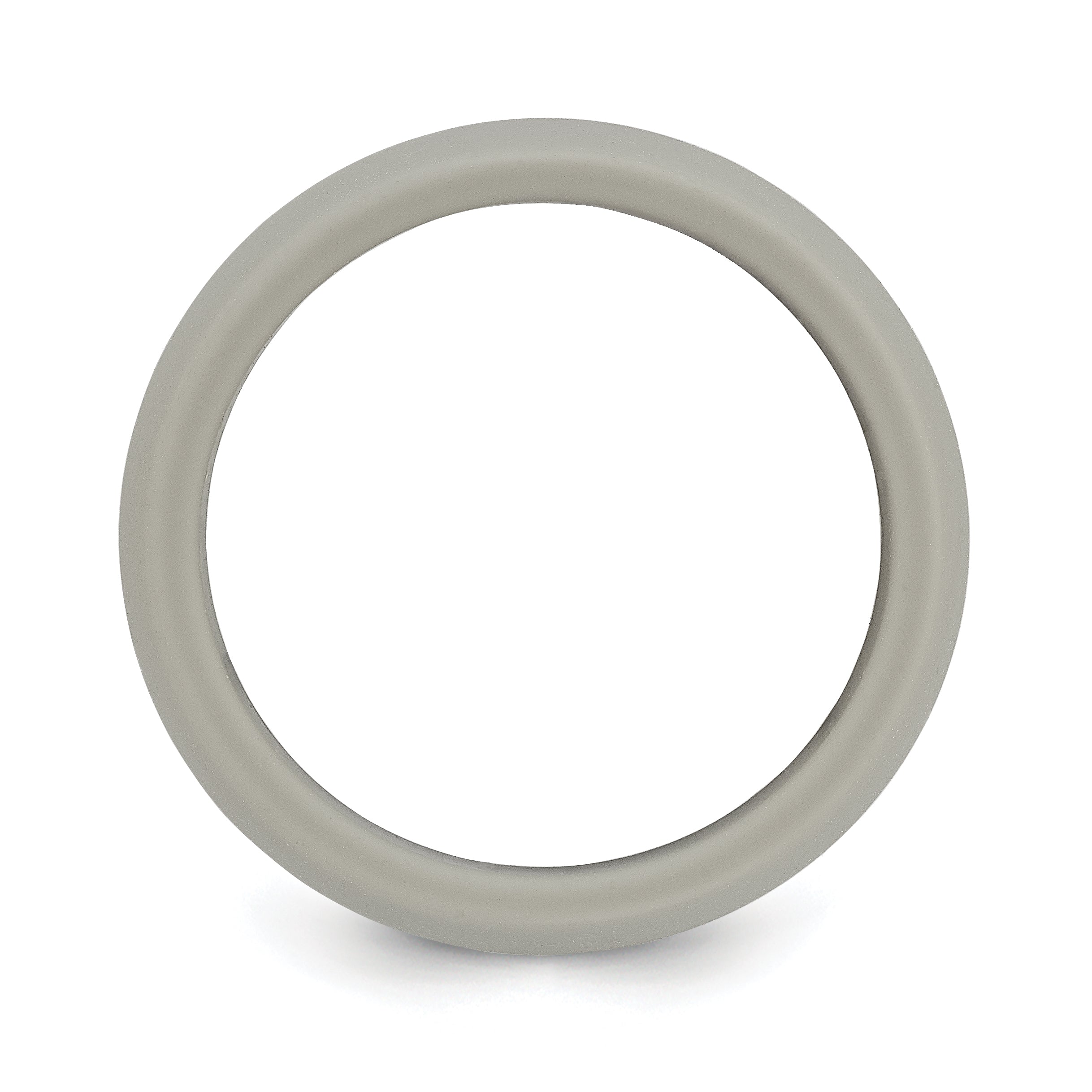 Domed Wedding Band in Light Grey Silicone, 8.7mm Secondary image