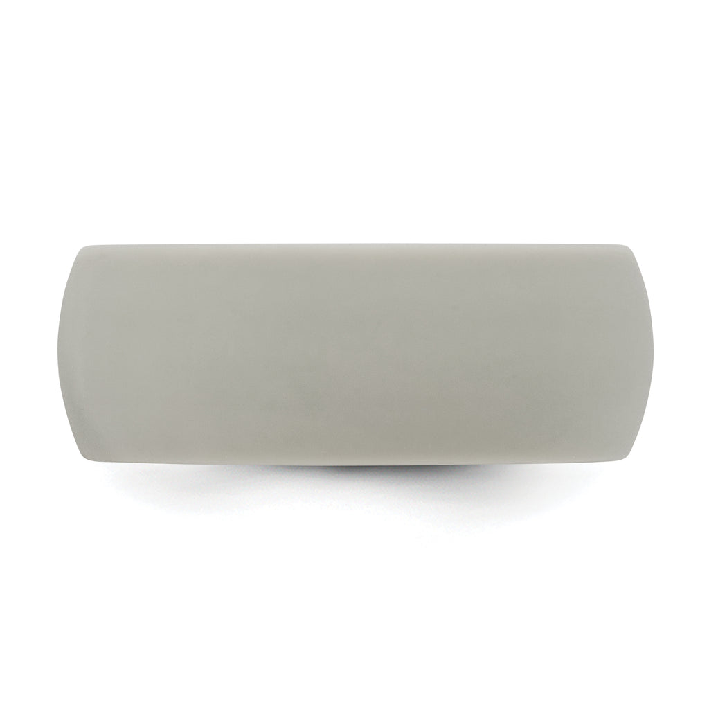 Silicone Light Grey 8.7mm Domed Band Size 9