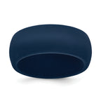 Silicone Navy Blue 8.7mm Domed Band Size 9