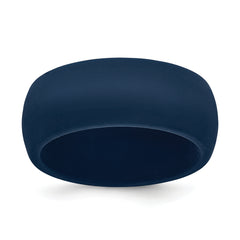 Silicone Navy Blue 8.7mm Domed Band Size 9