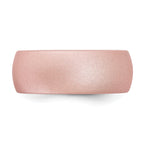 Silicone Pink Metallic 8.7mm Domed Band Size 9