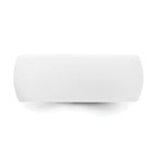 Silicone White 8.7mm Domed Band Size 9