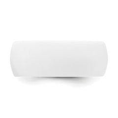 Silicone White 8.7mm Domed Band Size 9