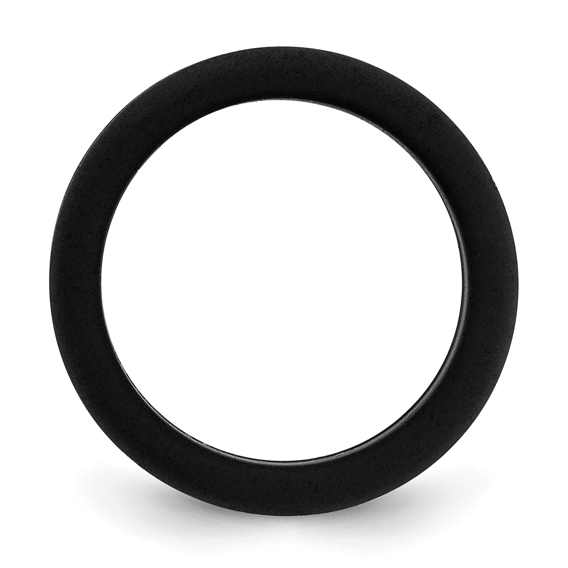 Two-Tone Silicone Wedding Band in Black & Grey, 7.5mm Secondary image