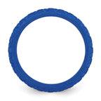 Silicone Blue Mermaid Pattern 5.7mm Domed Band Size 9