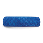 Silicone Blue Mermaid Pattern 5.7mm Domed Band Size 9