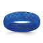 Silicone Blue Mermaid Pattern 5.7mm Domed Band Size 9