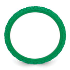 Silicone Green Mermaid Pattern 5.7mm Domed Band Size 9