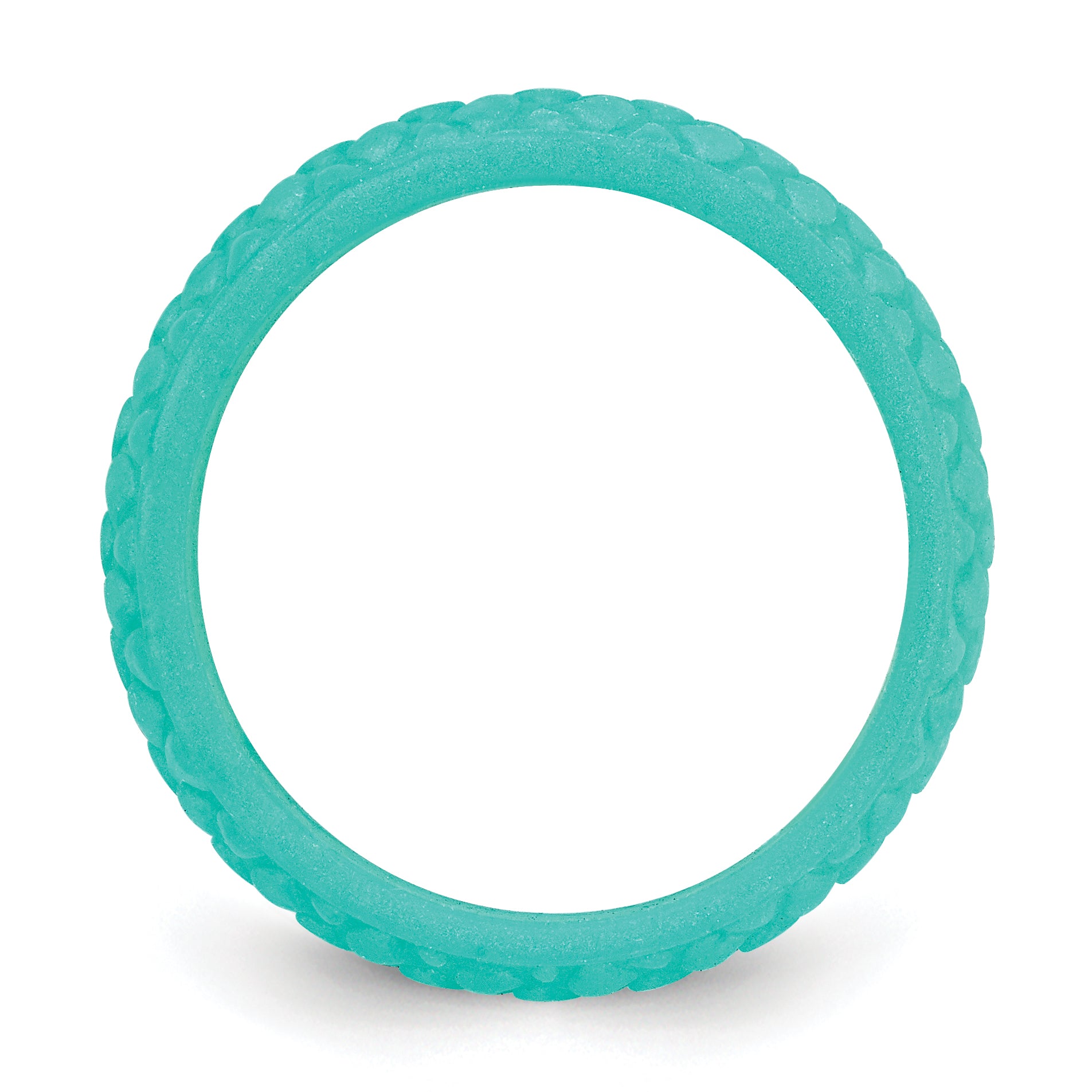 Mermaid Pattern Silicone Wedding Band in Sky Blue, 5.7mm Secondary image