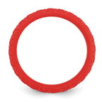 Silicone Red Mermaid Pattern 5.7mm Domed Band Size 9