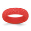 Silicone Red Mermaid Pattern 5.7mm Domed Band Size 9
