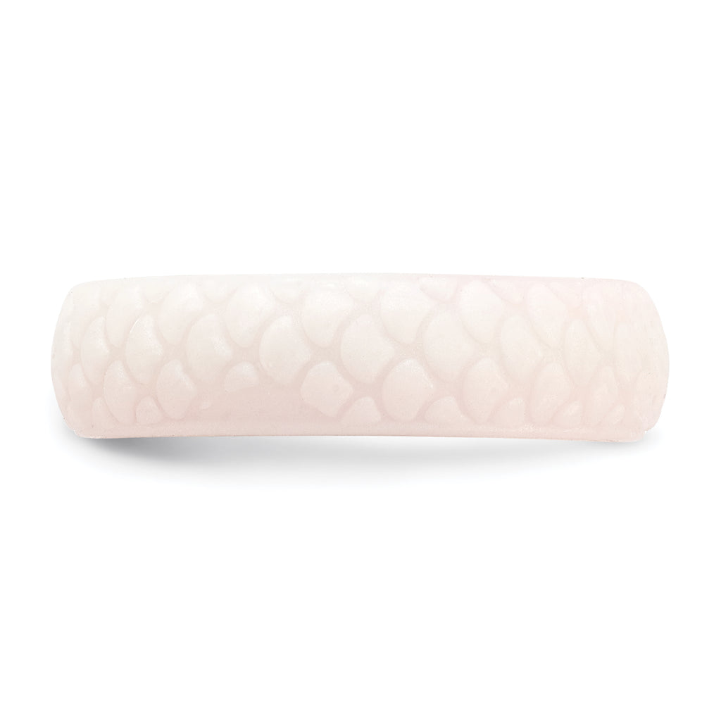 Silicone White Mermaid Pattern 5.7mm Domed Band Size 9
