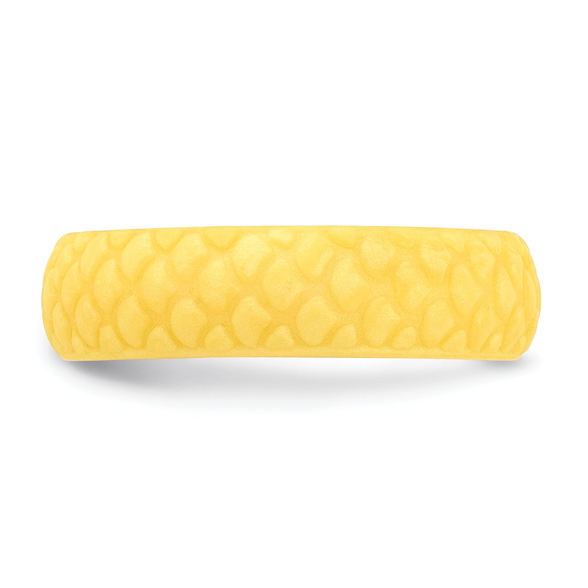 Silicone Yellow Mermaid Pattern 5.7mm Domed Band Size 9