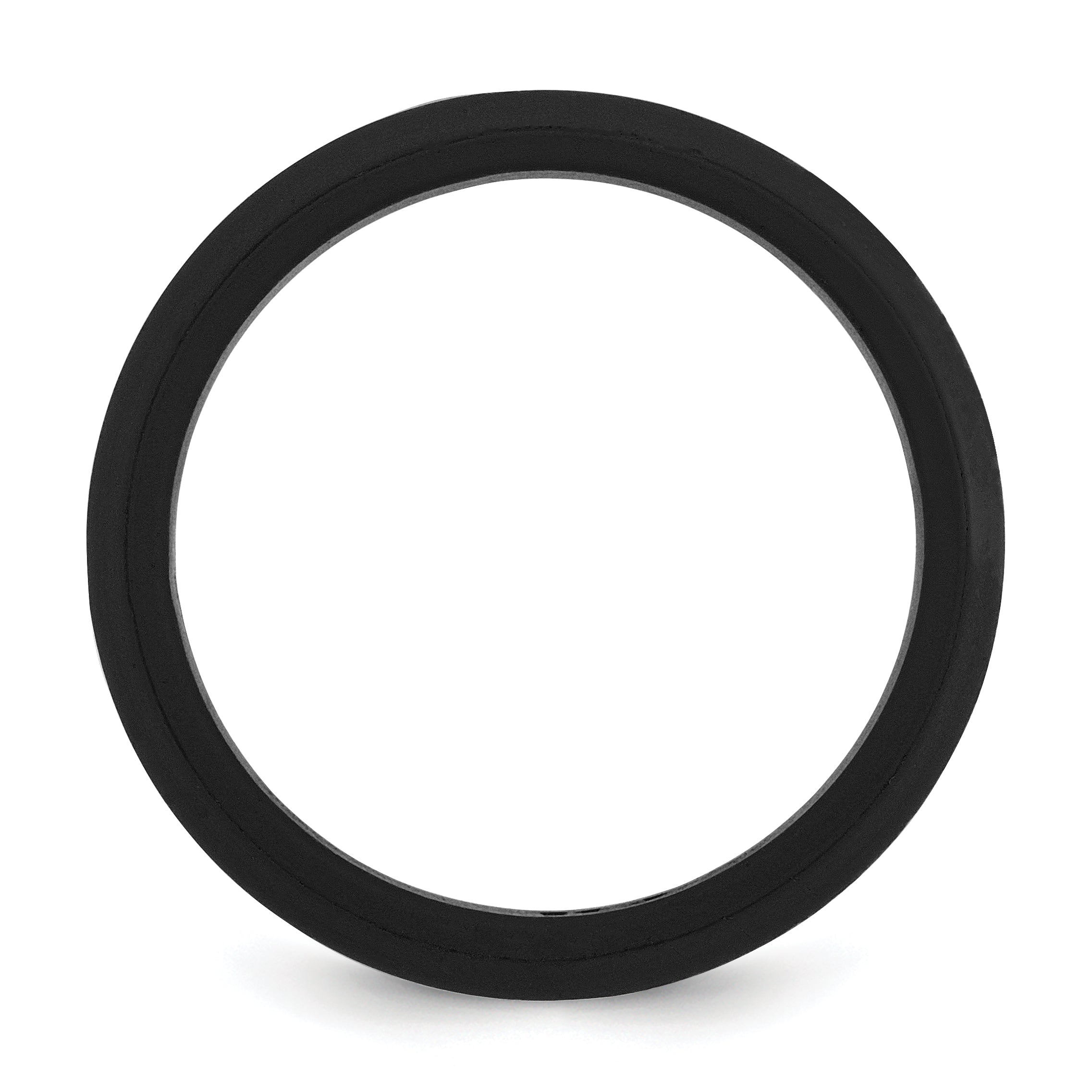 Silicone Wedding Band in Black, 8mm Secondary image