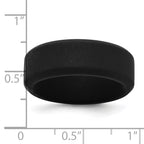 Silicone Black 8mm Band