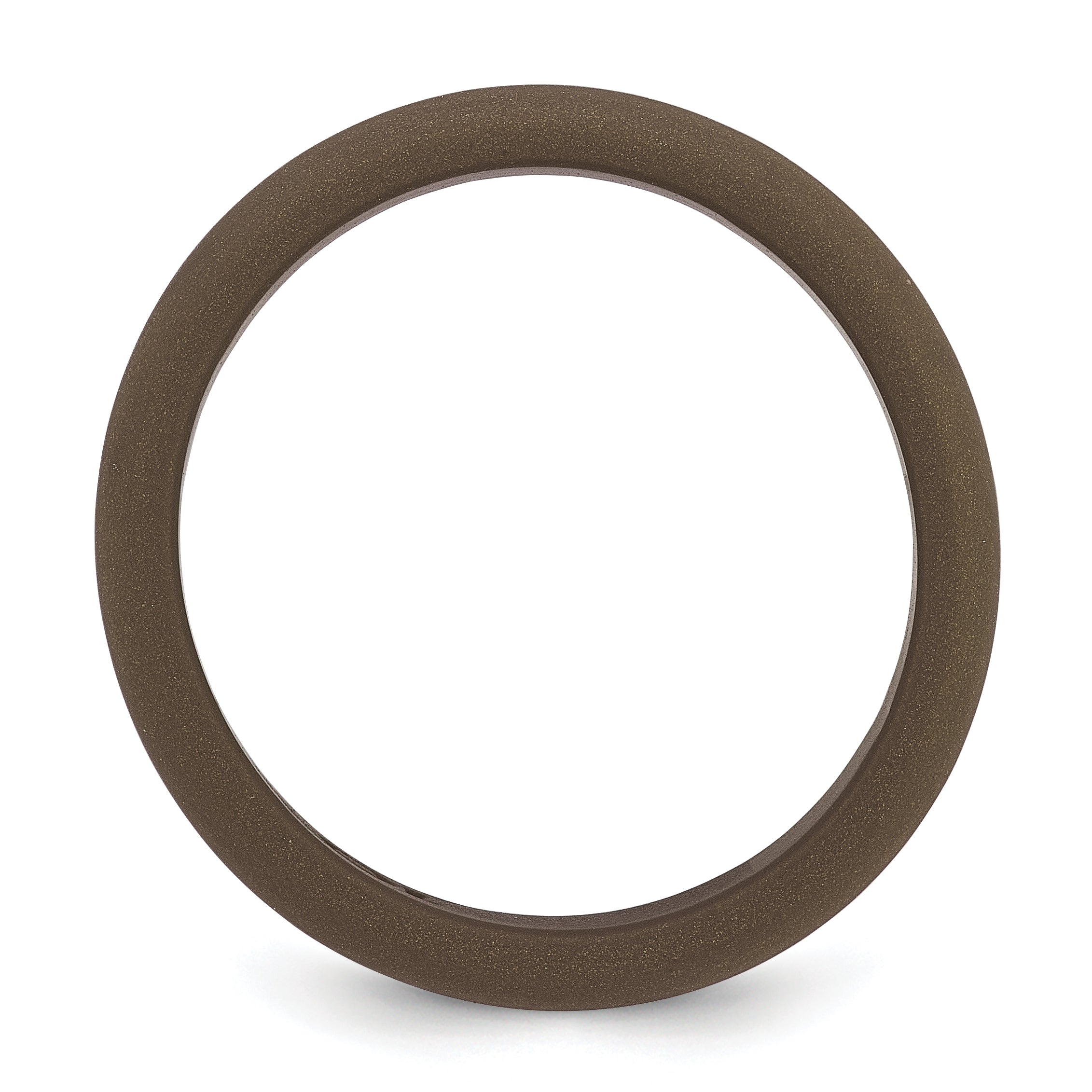 Bronze Metallic Silicone Band Ring with 8mm Width Featuring Sleek, Modern Finish Secondary image