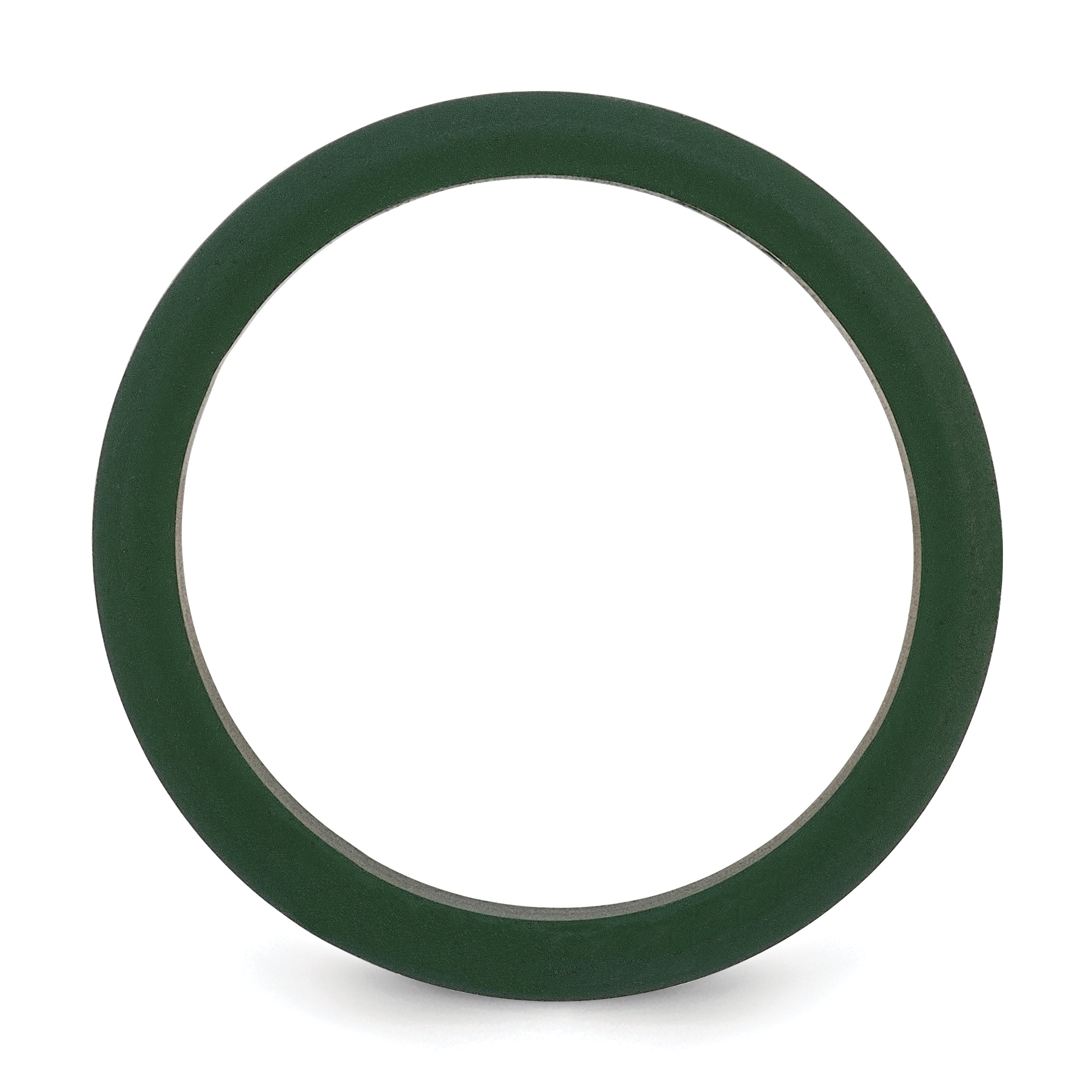 Hunter Green Silicone Band Ring with 8mm Width in Flexible Durable Material Secondary image